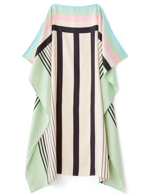 Cream Fancy Soft Satin Silk Kaftan womens kaftan online