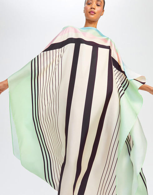 Cream Fancy Soft Satin Silk Kaftan buy womens kaftan