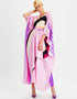 Pink Fancy Soft Satin Silk Kaftan