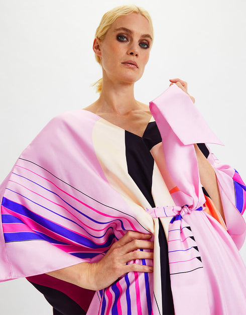 Pink Fancy Soft Satin Silk Kaftan Buy Beach Kaftans Online