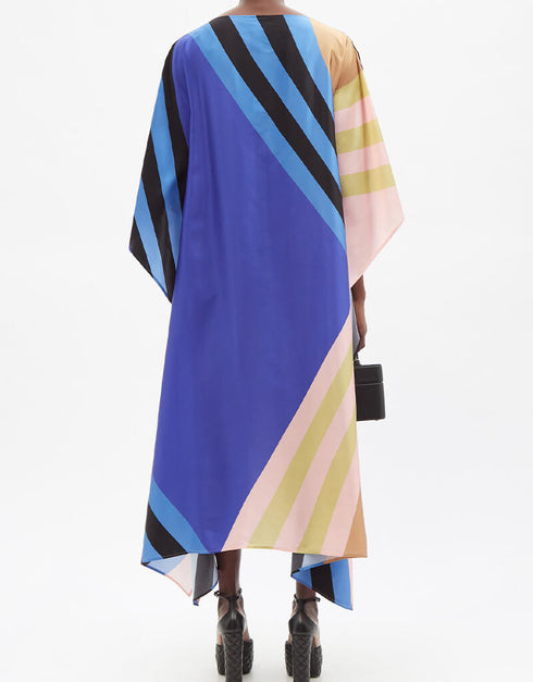 Blue Fancy Soft Satin Silk Kaftan Buy African Kaftans Online