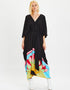 Black Fancy Chelsea Georgette Kaftan designer kaftan