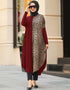 Maroon Latest Printed Kaftans