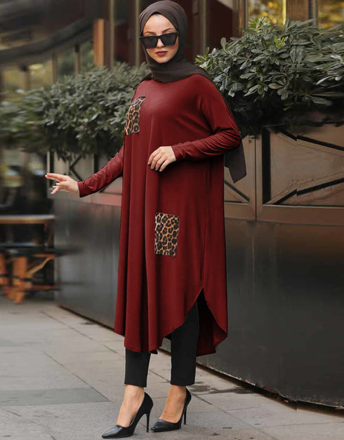 Maroon Latest Printed Kaftans