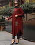 Maroon Latest Printed Kaftans
