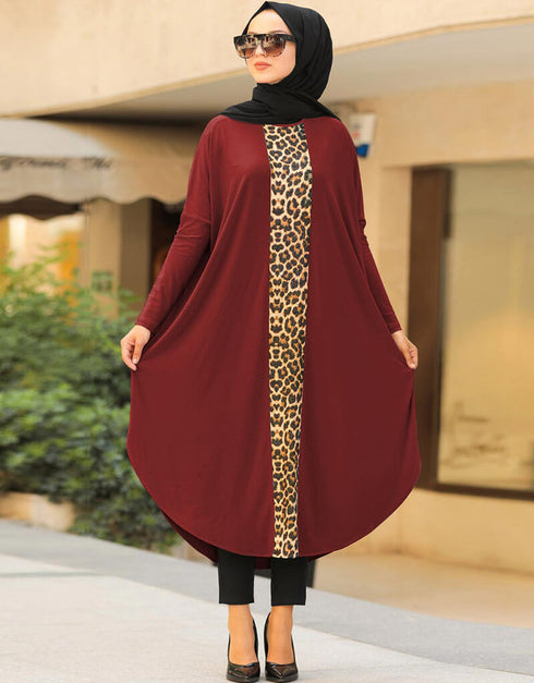 Maroon Latest Printed Kaftans
