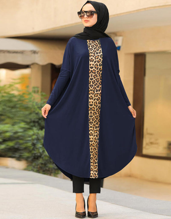 Navy Blue Latest Printed Kaftans