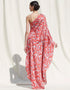 Red Off Shoulder Kaftan Back View