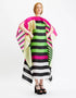 Lime Green Latest Printed Wide Width Kaftan Closure View