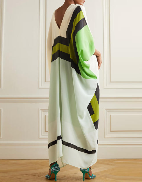 Grey Olive Latest Printed Maxi Dress pretty Kaftan