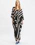Onyx Latest Printed Maxi Dress Closure View