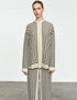 White Latest Printed Oversize Shirt & Pant Back View