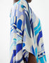 Sky Blue Latest Printed Maxi Dress multi color kaftan