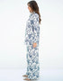 Greyish Blue Latest Heavy Designer Maxi Dress Back View