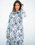Greyish Blue Latest Heavy Designer Maxi Dress Buy designer kaftan Online