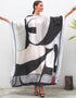 Foggy Grey Heavy Designer Digital Printed Maxi Style Dress Buy silk kaftan