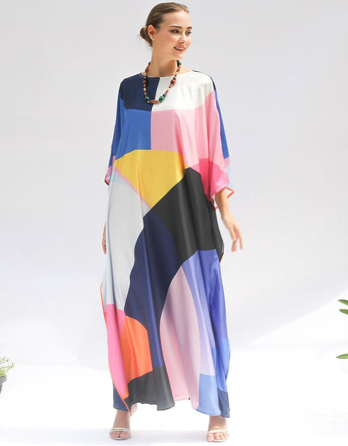 Multi Color Heavy Designer Digital Printed Over Size Shirt And Pant Back View