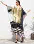 Peach Yellow Heavy Designer Digital Printed Maxi Style Dress Buy African Kaftans