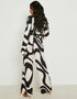 Designer Party Wear Readymade Co-Ords Set White Korean Bsy Pant Shirt Close-up View