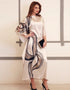 Cream Soft Satin Silk Gown