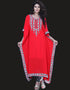Modern Aesthetic Red Salwar Kameez Style Farasha