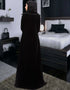 Chic Modern Dubai Style Abaya Black Color