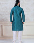 Rama Kurta self woven orgenza Chudidaar Closure View
