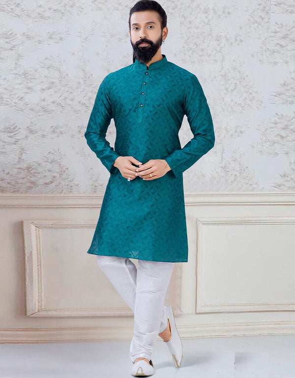 Rama Kurta self woven orgenza Chudidaar