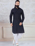 Black Kurta cotton Peshawari