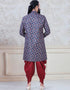 Print Kurta Jacquard print Chudidaar Closure View