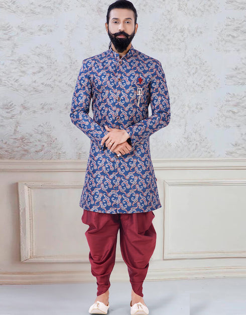 Print Kurta Jacquard print Chudidaar