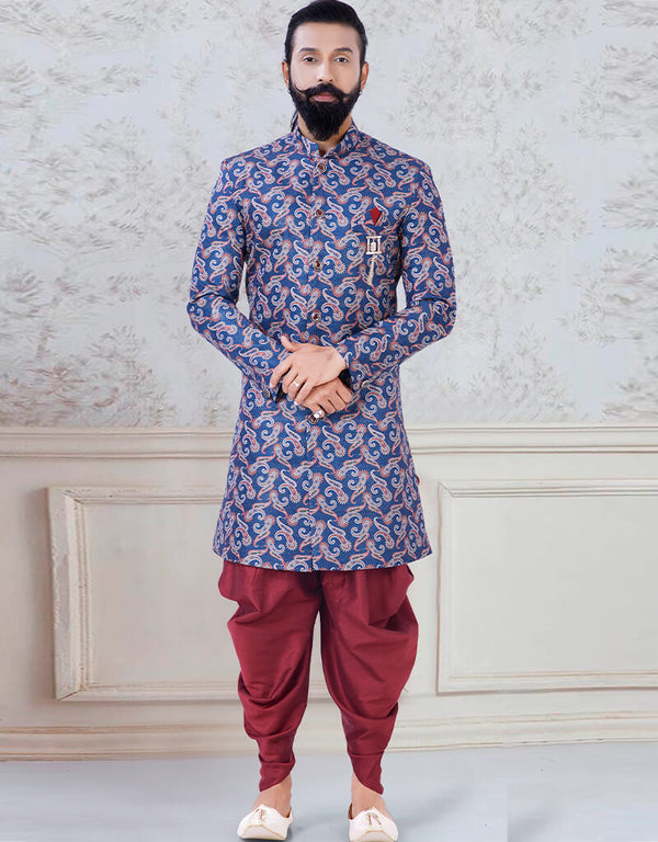 Print Kurta Jacquard print Chudidaar