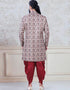 Print Kurta Jacquard print Chudidaar Closure View