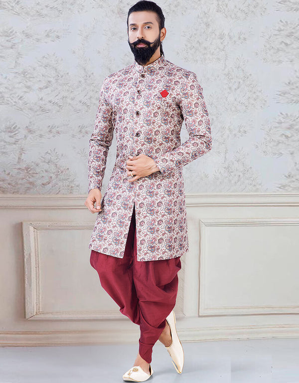 Print Kurta Jacquard print Chudidaar