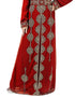 Traditional Maroon Georgette Stone Embroidery Kaftan