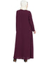 Chic front Open Frill Shrug cum Abaya Wine