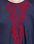 Islamic Hand embroidered Umbrella Nida Abaya Blue