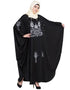 Dubai Thread Embroidered Nida Kaftan Black