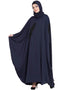 Modern embellished patch Nida Kaftan Navy Blue