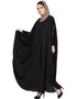 Muslim embellished patch Nida Kaftan Black Women Online shopping USA