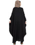 Muslim embellished patch Nida Kaftan Black Women Online shopping USA