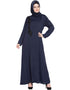 Women Front zip and slit patch work Nida Abaya Navy Women Online shopping USA