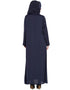 Women Front zip and slit patch work Nida Abaya Navy Women Online shopping USA