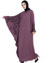 Dubai embroidered Butterfly SleeveParty Nida Abaya Purple Women Online shopping USA