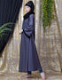 Arabic Hand embroidered Umbrella Nida Abaya Navy Blue