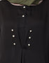 Muslimah extra decorative Button Casual Nida Abaya Black
