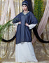 Trendy double layer embellished Party Abaya Maroon