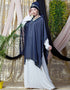 Trendy double layer embellished Party Abaya Maroon