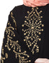 Dubai embroidered Butterfly Sleeve Party Abaya Gold