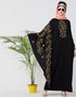 Dubai embroidered Butterfly Sleeve Party Abaya Gold